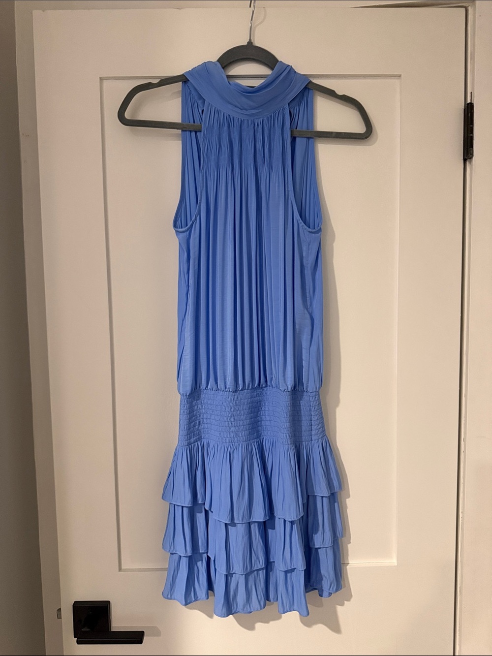 Ramy Brook blue dress tie back